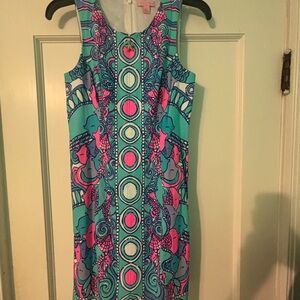 Lilly Pulitzer Pink and Blue Abigail Shift Dress